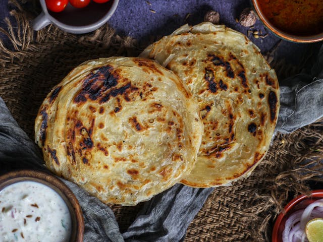 Pudina Lacha Parantha